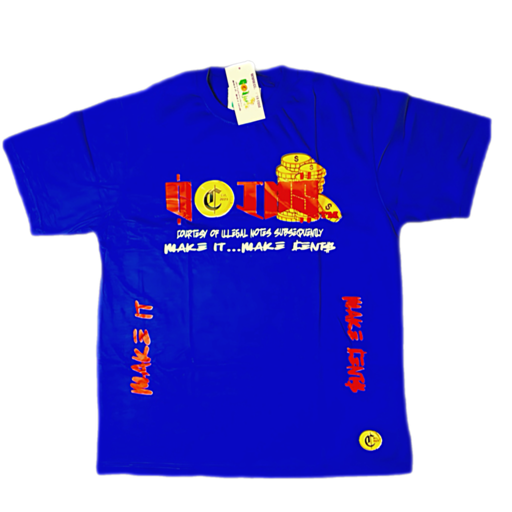 C.O.I.N.$ Classic Crew Neck Short Sleeve Cotton Regular Fit T-Shirts