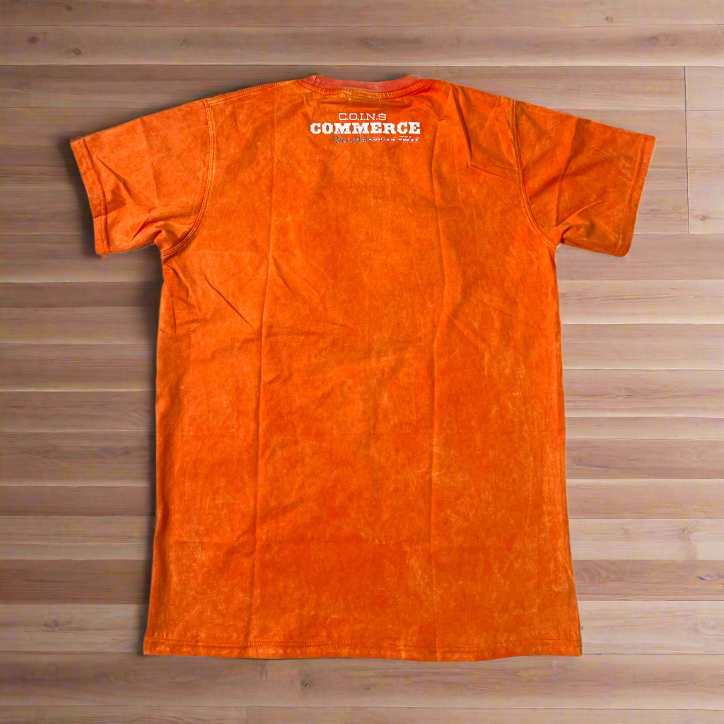 "BUY & SELL " ACID WASHED PIMA COTTON T-SHIRT