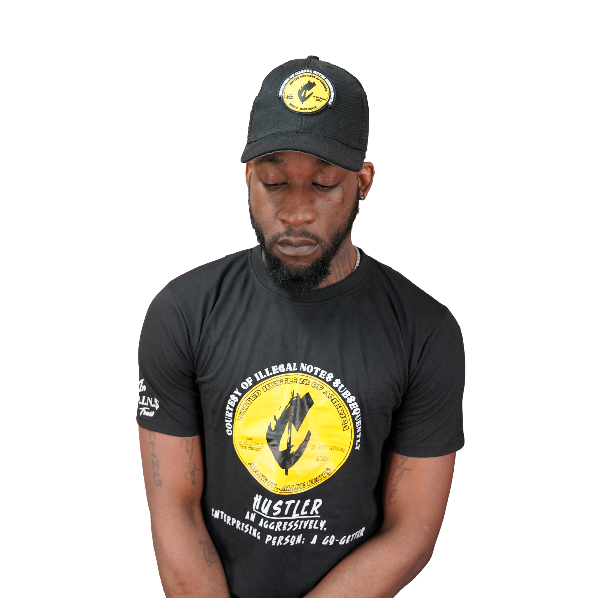 Crew Neck Short Sleeve Regular fit Cotton Hustler Vol.1 T-Shirts