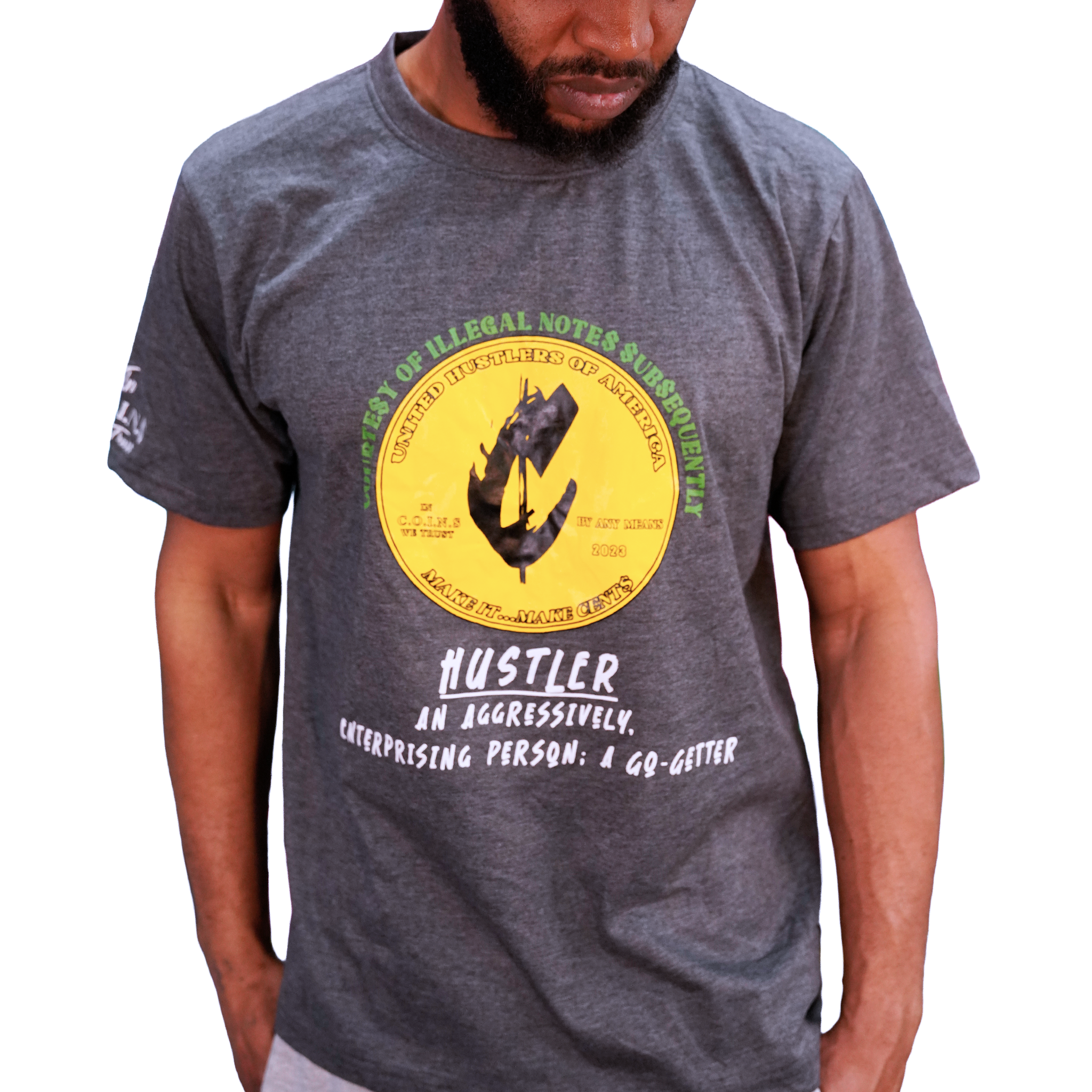 Crew Neck Short Sleeve Regular fit Cotton Hustler Vol.1 T-Shirts
