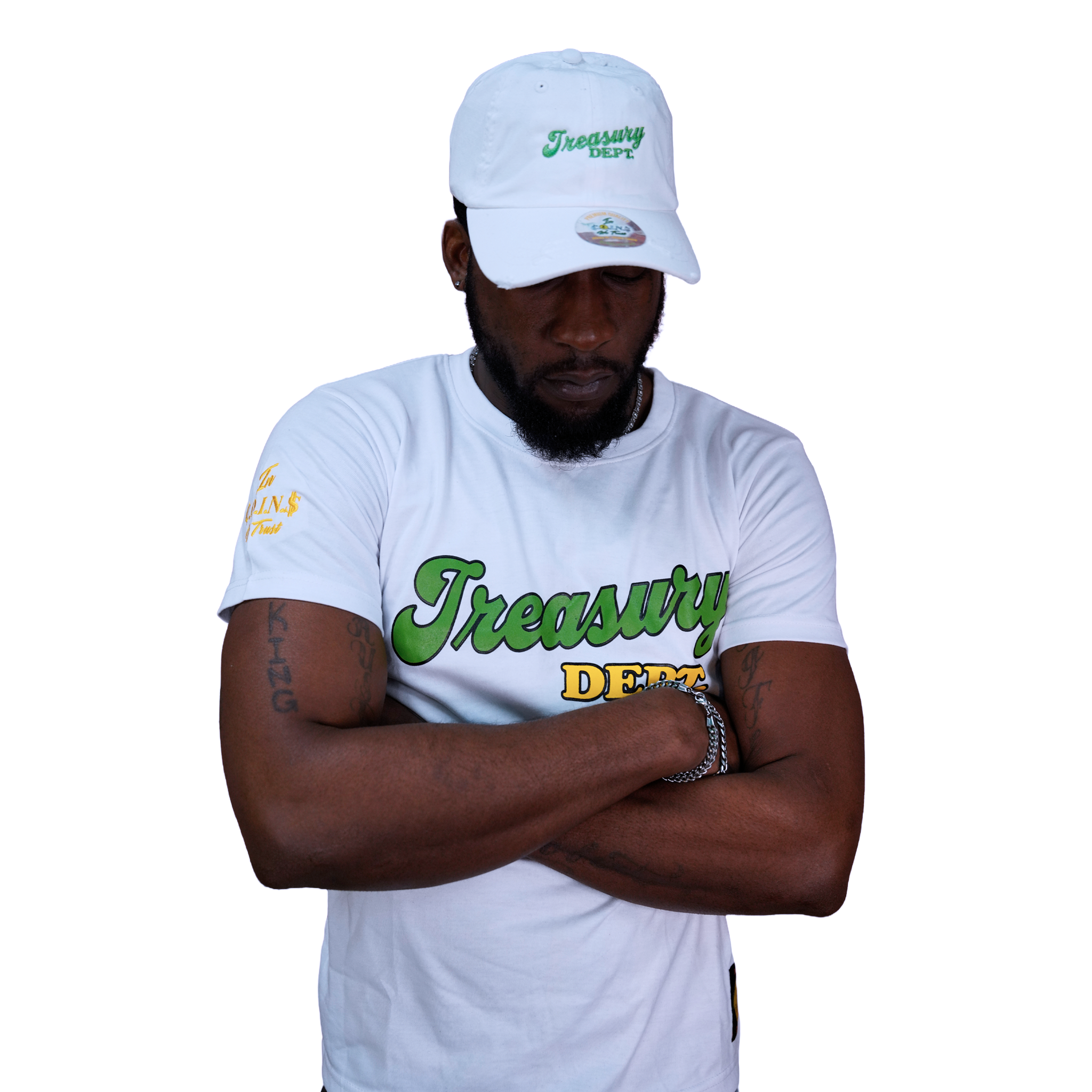 Treasury dept. Crew Neck Short sleeve Cotton Regular Fit T-Shirts