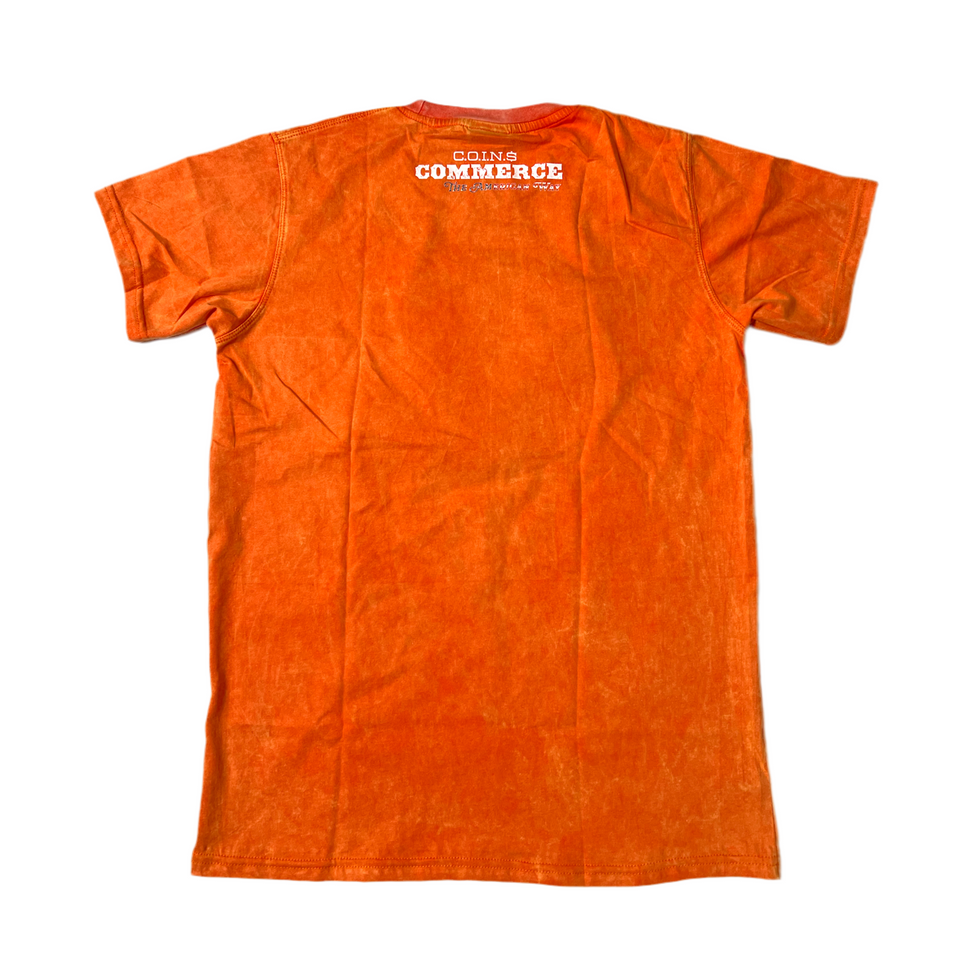 C.O.I.N.$ BUY & SELL ACID WASHED PIMA COTTON T-SHIRT