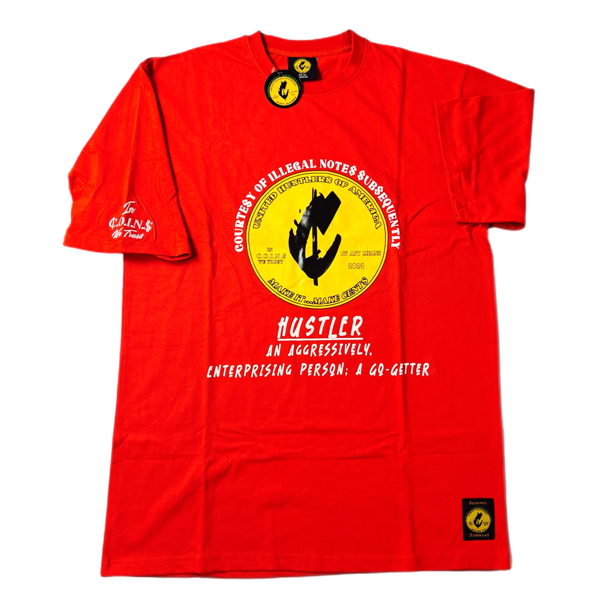 C.O.I.N.$ Short sleeve crew neck T-shirts