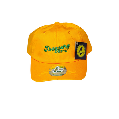 C.O.I.N.$ Treasury Dept. Low Profile 6 Panel Vintage Distressed Dad Hats
