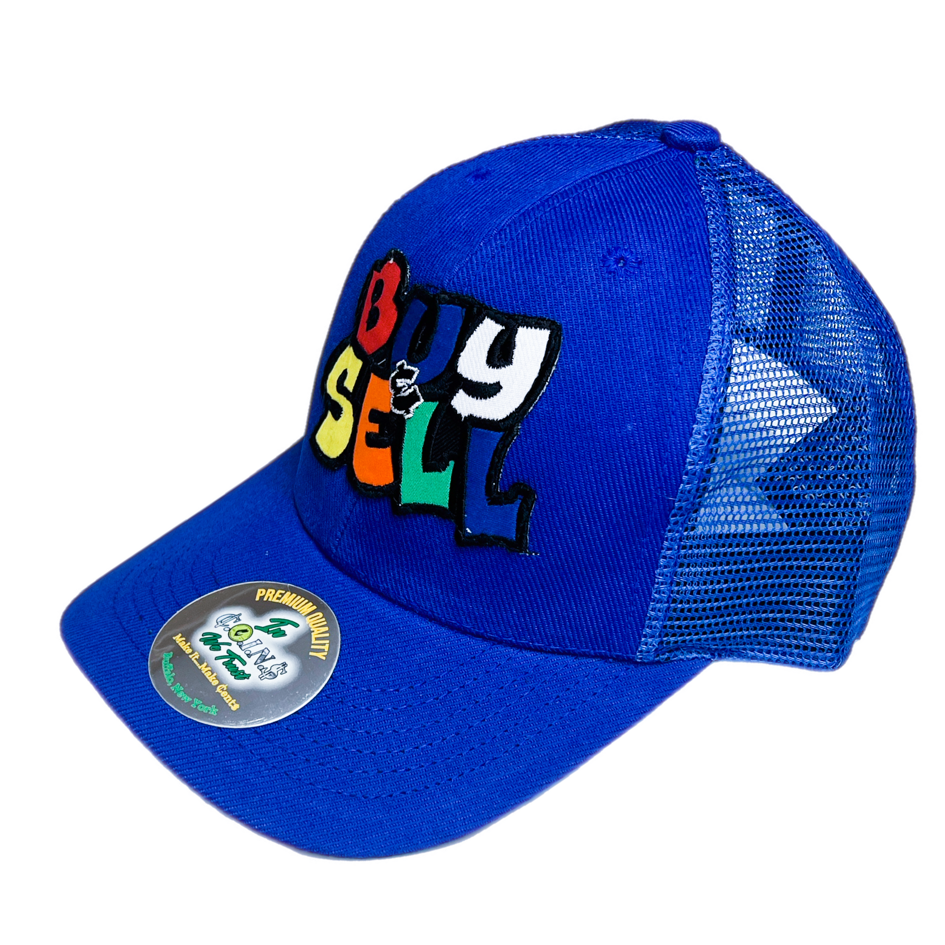 C.O.I.N.$ BUY & SELL CURVED BILL SNAPBACK TRUCKER HAT