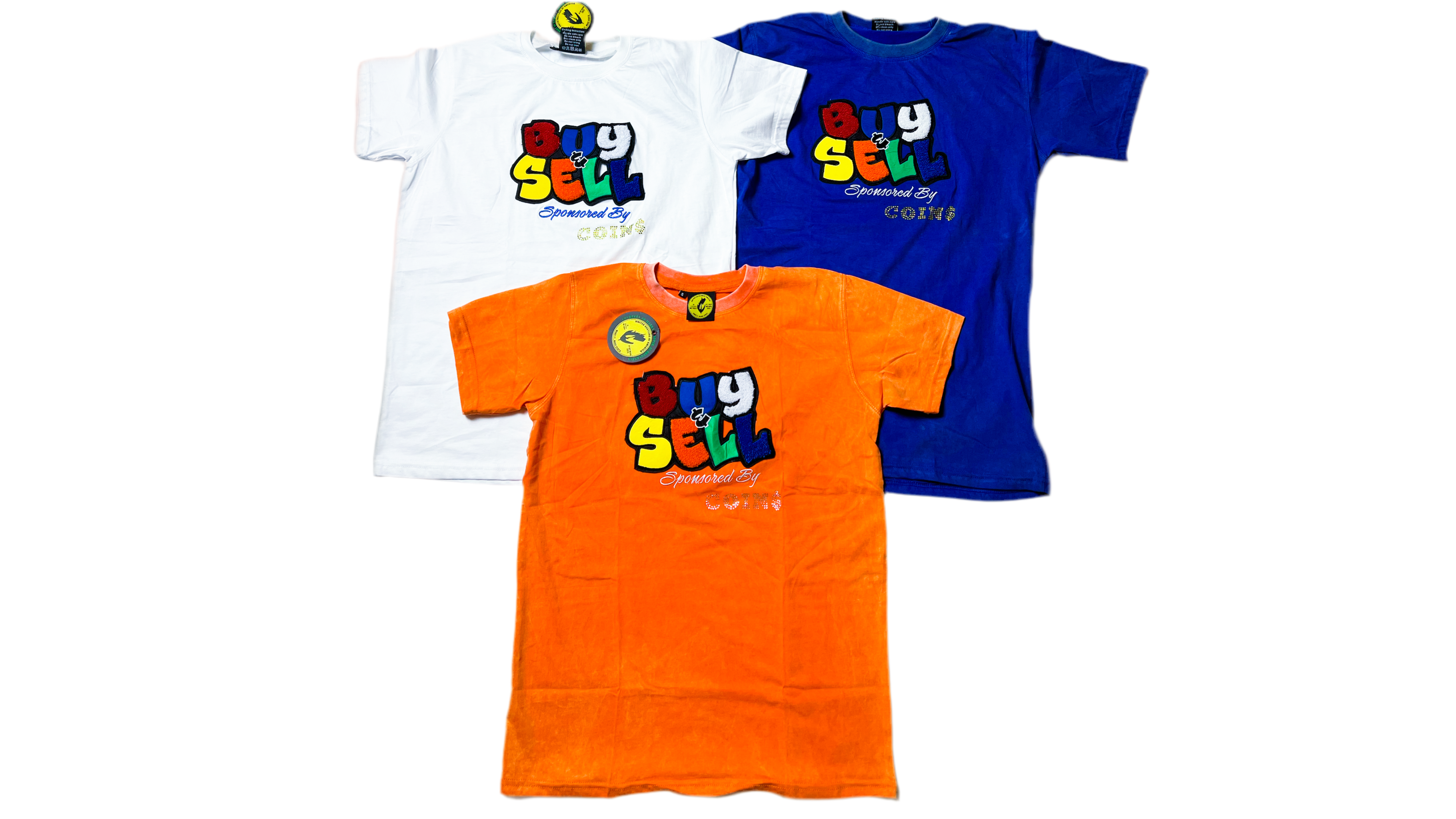 C.O.I.N.$ BUY & SELL ACID WASHED PIMA COTTON T-SHIRT