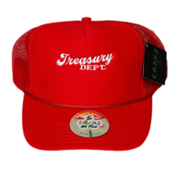 C.O.I.N.$ Treasury Dept. 5 Panel High Profile Foam Snapback Trucker Hats