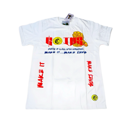 C.O.I.N.$ Classic Crew Neck Short  Sleeve Cotton Regular Fit T-Shirts