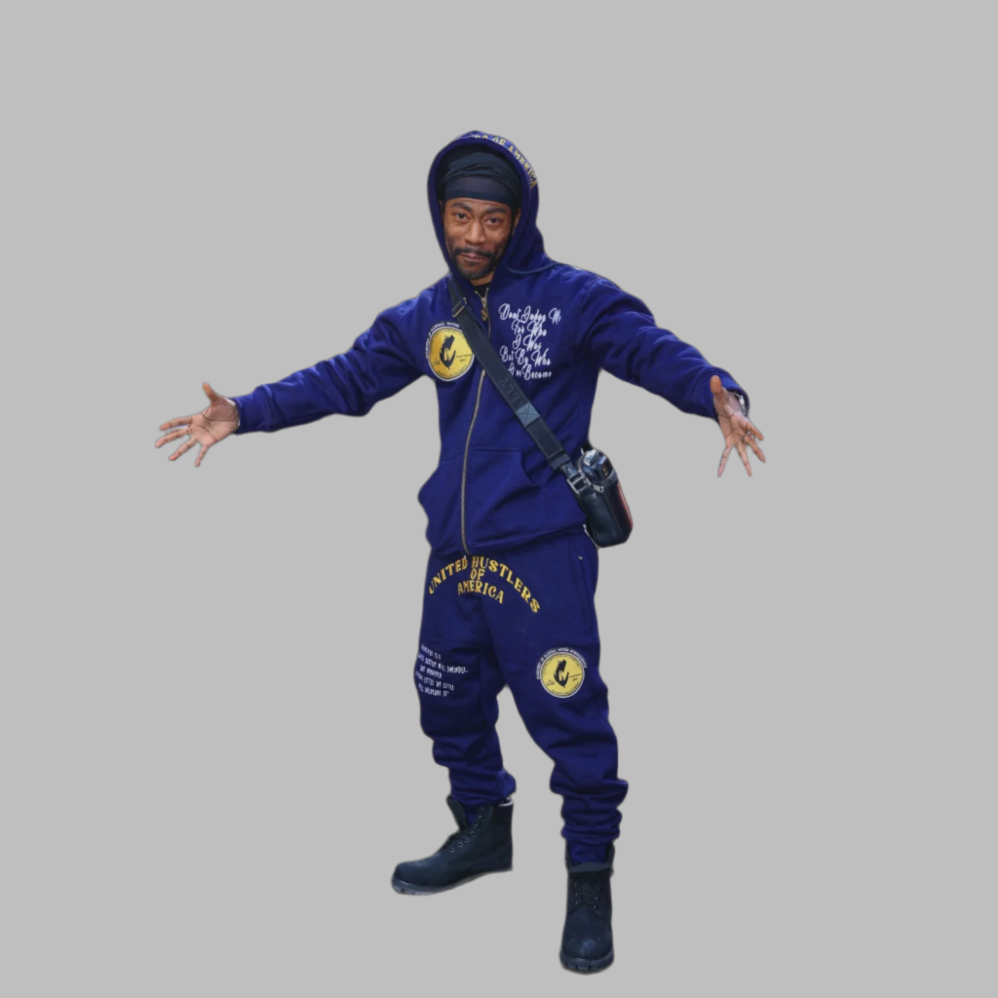 C.O.I.N.$ Relaxed Fit Cotton Zip Up Hooded Sweatsuits