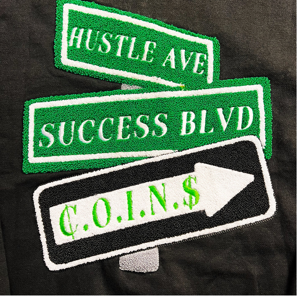 C.O.I.N.$ Relaxed Fit Cotton Zip Up Hooded Sweatsuits