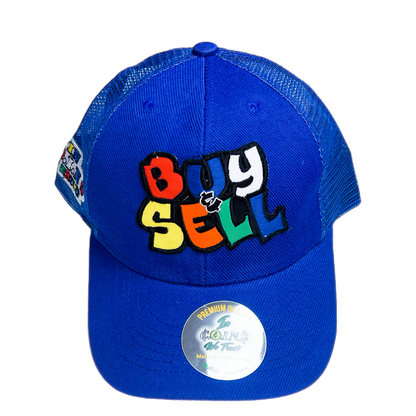 C.O.I.N.$ BUY & SELL CURVED BILL SNAPBACK TRUCKER HAT
