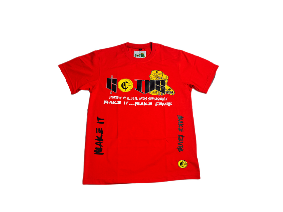 C.O.I.N.$ Classic Crew Neck Short  Sleeve Cotton Regular Fit T-Shirts