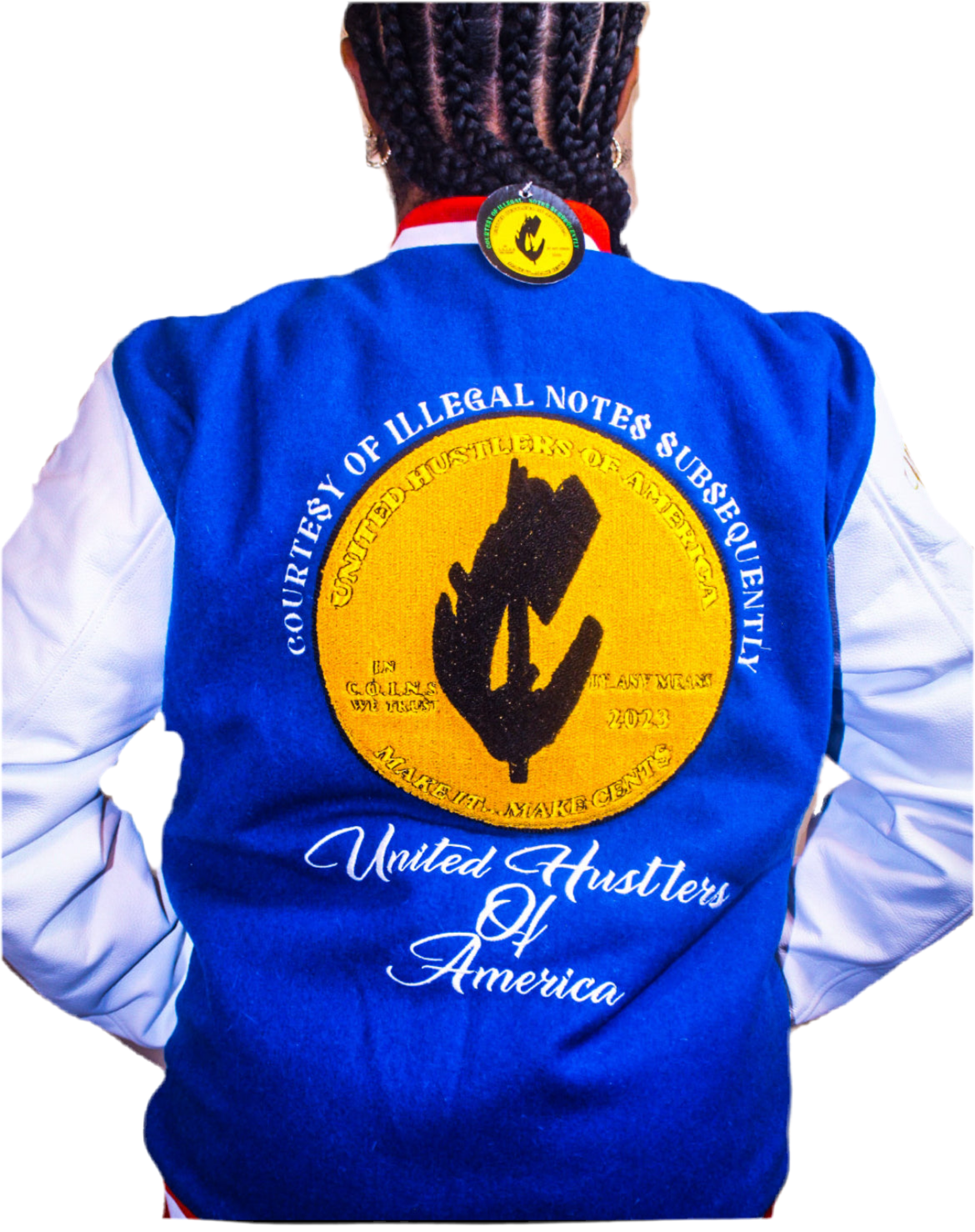 C.O.I.N.$ TREASURY DEPT NEW YORK STATE OF MIND VARSITY JACKET
