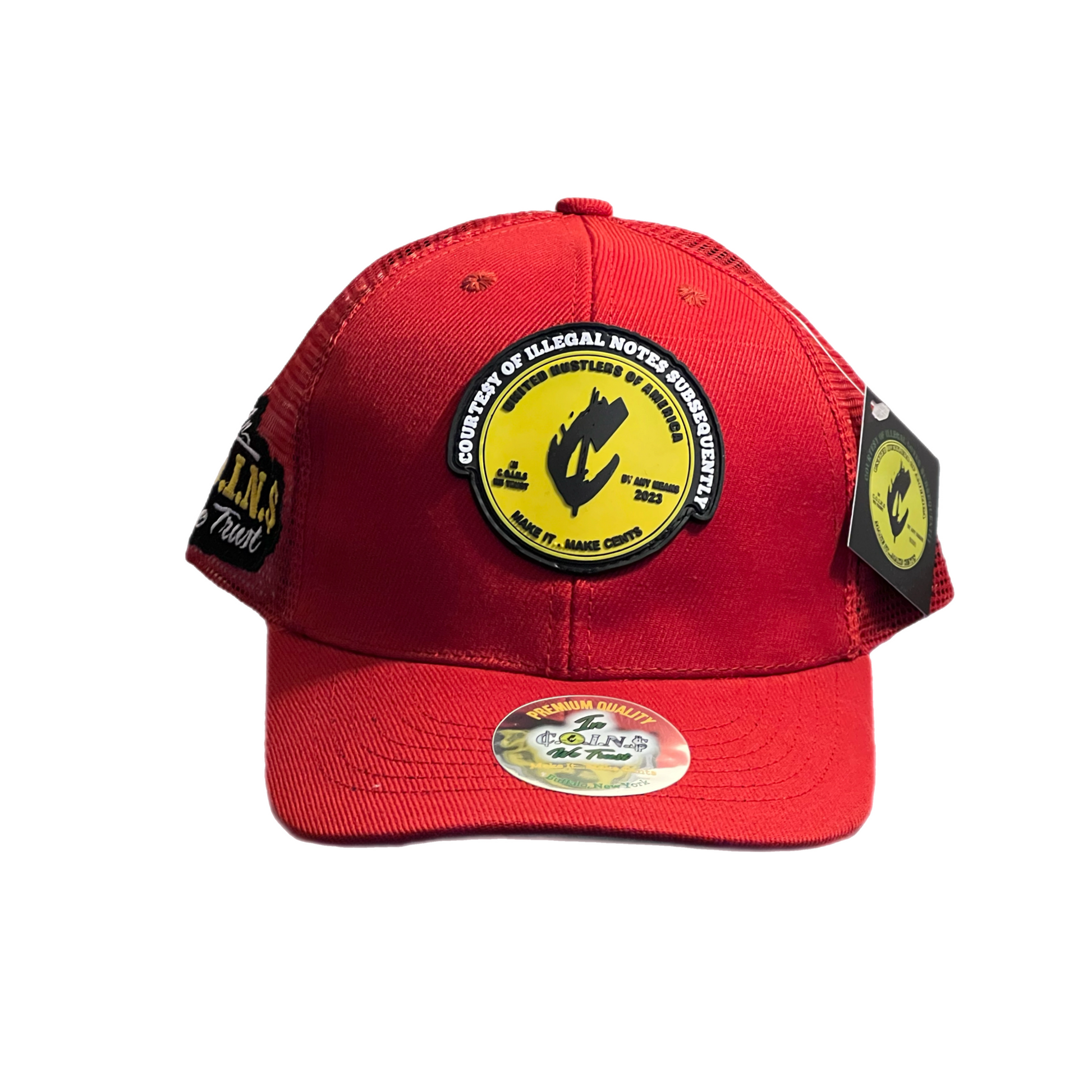 C.O.I.N.$ SNAPBACK CURVED BILL TRUCKER HATS