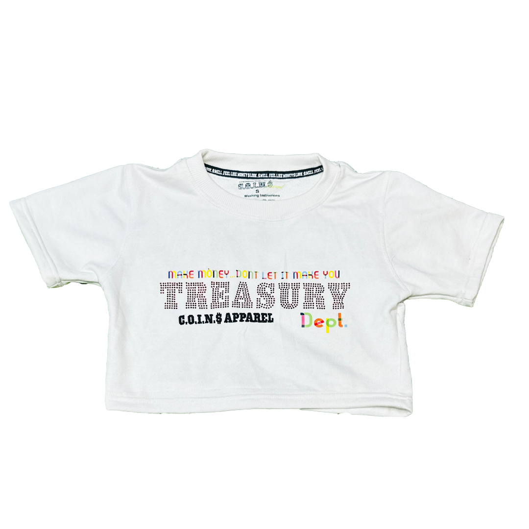 TREASURY DEPT.  WOMANS TERRY COTTON CROP TOPS