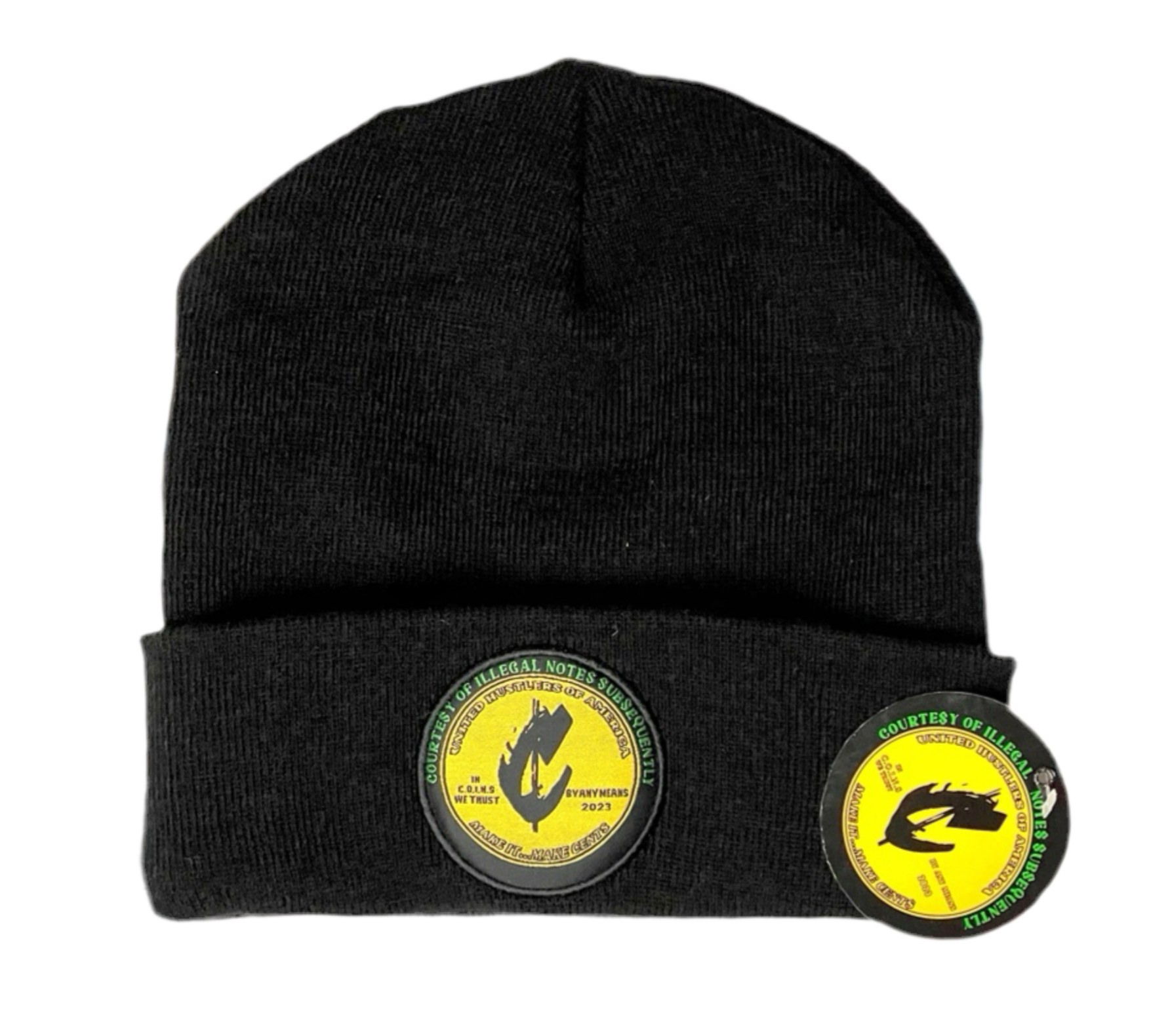C.O.I.N.$ Wool Knitted One Size Fit All Beanie Hats