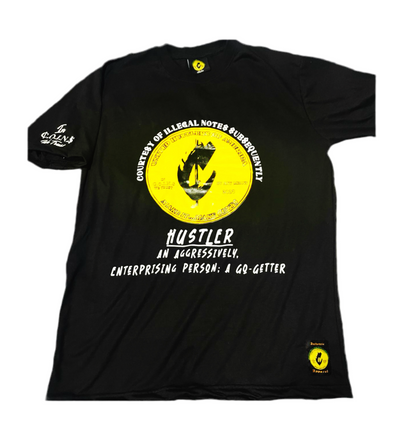 C.O.I.N$ crew neck Short sleeve T-shirt/ black