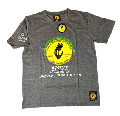 C.O.I.N.$ cotton crew neck Short sleeve T-shirt/ grey