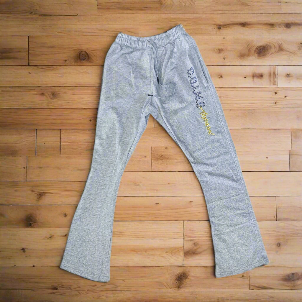 C.O.I.N.$ TERRY CLOTH STACKED BOTTOM SWEATPANTS
