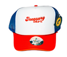 Switch C.O.I.N.$ Treasury Dept. 5 Panel High Profile Foam Snapback Trucker Hats 1 image