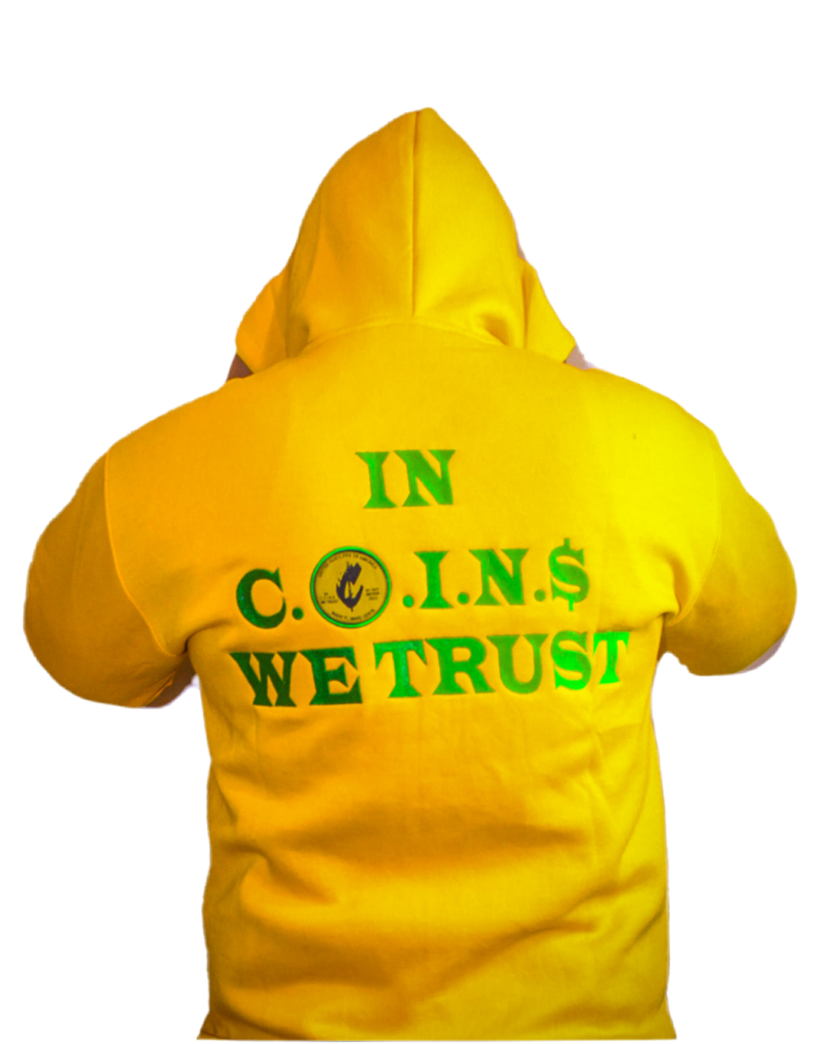 C.O.I.N.$ Treasury Dept. Cotton Relaxed Fit All Over Print Inner Lining Zip Up Hoodies