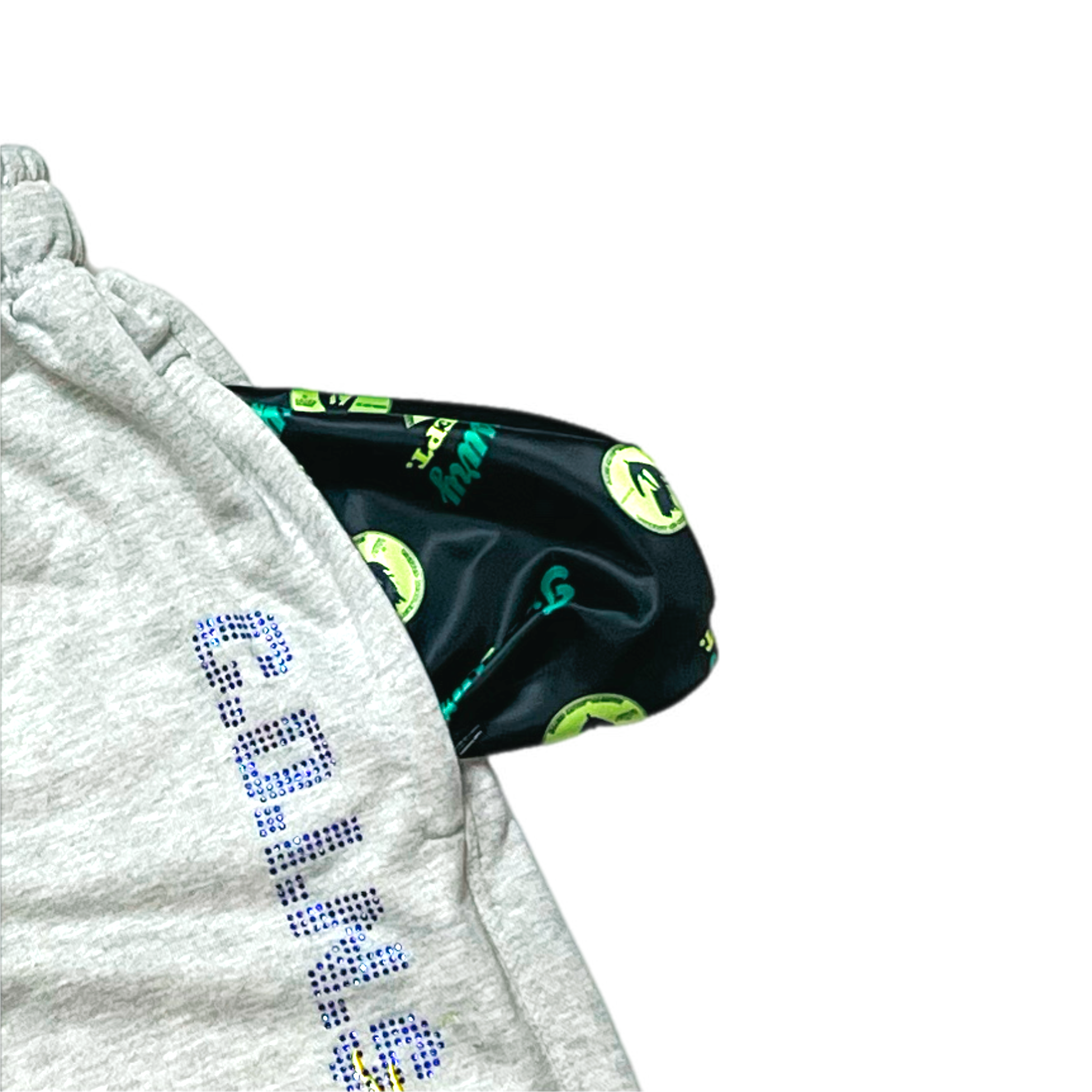 C.O.I.N.$ TERRY CLOTH STACKED BOTTOM SWEATPANTS