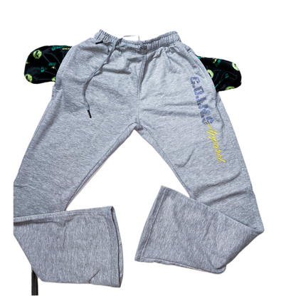C.O.I.N.$ TERRY CLOTH STACKED BOTTOM SWEATPANTS