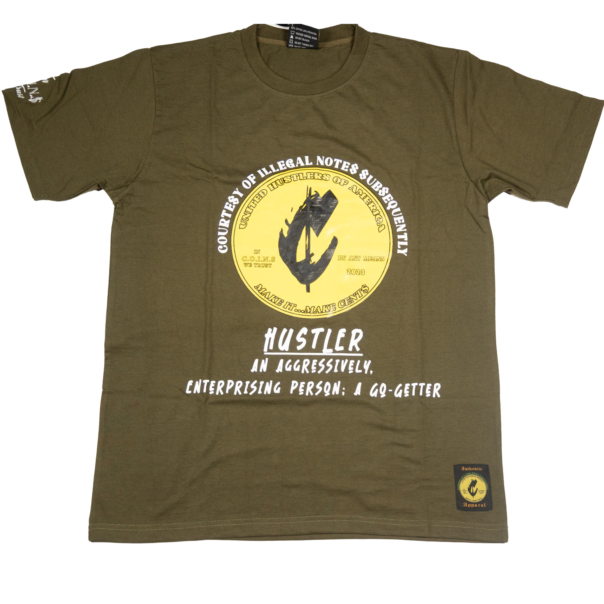 Crew Neck Short  Sleeve Regular fit Cotton Hustler Vol.1 T-Shirts
